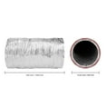 thumbnail image 2 of KFFKFF 6in x 25ft Insulated Flexible Duct Dryer Vent Hose HVAC Ventilation R-6.0, 2 of 9