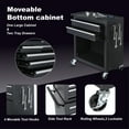 thumbnail image 2 of 8-Drawer Rolling Tool Chest,Metal Tool Storage Cabinet with Detachable 2-in-1 Top Tool Box,Lockable Casters, Side Hooks, Lockable Drawers with Liners, Mobile Tool Cart for Garage, Workshop,Black, 2 of 8