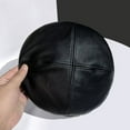 thumbnail image 6 of Zhaomeidaxi Women Beret Hat PU Leather Beret French Black Beret Artist Beret Cap for Daily Wear, 6 of 8
