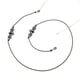 thumbnail image 3 of 3 Piezas Cadenas de Vidrio Cadena de Gafas de Murciélago de Halloween Gafas de Sol Góticas Collar de Gafas Gafas de Lectura Retenedor de Gafas de Murciélago Negro Cordones Accesorios de Fies, 3 of 5