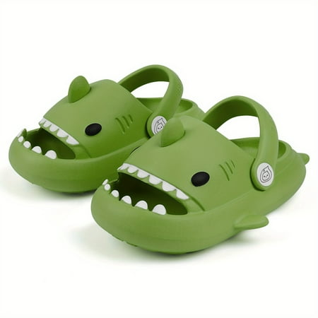 

Baby Boys Girls Shark Design Slippers Slides EVA Soft Sole Anti Slip Sandals Quick Dry Clogs Beach Pool Shoes