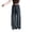 Black1, variant on Girls Gingham Wide Leg Pants Elastic High Waist Gingham Pants Lightweight Loose Fit Summer Long Pants for Girls