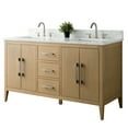 thumbnail image 4 of Vanity Art 60” Double Sink Bathroom Vanity Cabinet with Engineered Marble Countertop, 4 of 7