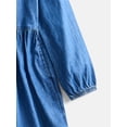 thumbnail image 3 of Wonder Nation Girls Cotton Shirt Dress, Sizes XS-XXL, 3 of 3