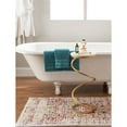 thumbnail image 6 of Linon Atlee White Marble 10.5" Round Drink Table with Iron Spiral Base in Gold, 6 of 10