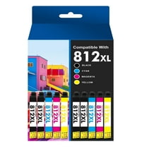 10-Pack 812XL Ink compatible for Epson 812 Ink Cartridges for Epson Workforce Pro WF-7820 WF-7840 WF-7310 Combo Pack