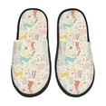 thumbnail image 2 of KLL Fall Rabbit Slippers for Women Men House Slip on Indoor Outdoor Bedroom Furry Fleece Lined Ladies Comfy Anti-Skid Rubber Hard Sole-Medium, 2 of 8