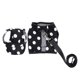 thumbnail image 3 of Mascota perro chaleco arnés con sombrero disfraz de mascota ropa negro blanco-xs Round Dot-M Sunnimix Arnés para chaleco para perros, 3 of 8