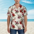 thumbnail image 4 of Haiem Rose Flowers Printed Hawaiian Shirt for Men - Men’s Casual Beach Summer Shirts - Stretch Fabric with Modern Fit-X-Large, 4 of 9