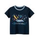 thumbnail image 1 of Gibobby Camisa Elegante Para Niños Camisetas informales con estampado de dibujos animados de manga corta para niños pequeños y niñas de verano para ropa de niños(Azul marino, 5-6 Años), 1 of 5