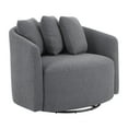 thumbnail image 4 of Beautiful Drew Accent Chair by Drew Barrymore, Charcoal Boucle, 4 of 12