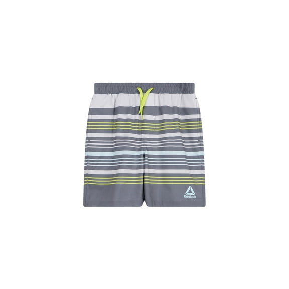 Reebok Boys Swim Trunks with Elastic Drawstring Waistband and UPF 50 Protection, Sizes 4-18