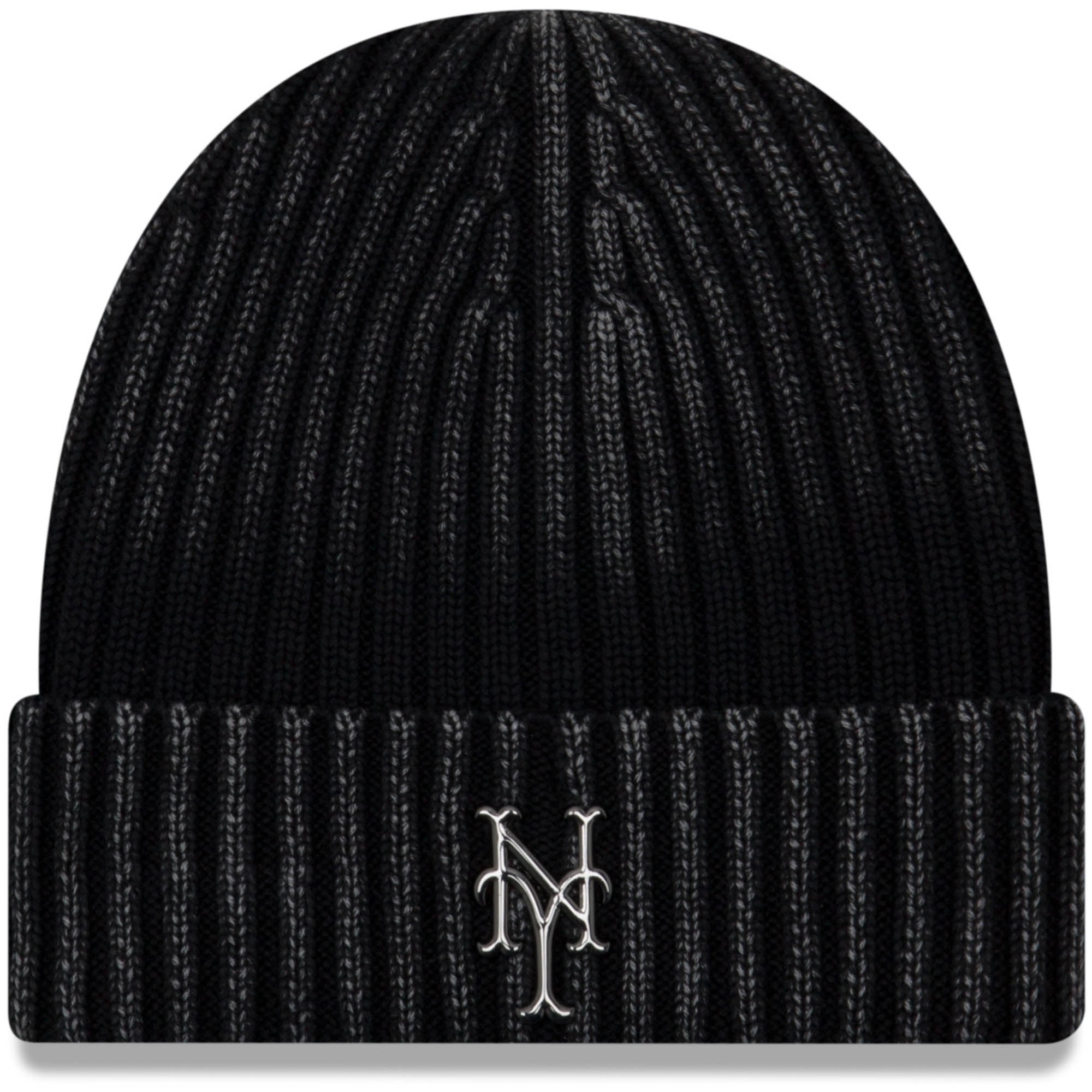 New York Mets New Era Winter Wind Cuffed Knit Hat Black OSFA by NEW ERA CAP COMPANY