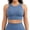 Sky Blue, variant on Uaswgudfs Women's Tank Tops High Support Sports Bra Racerback Front Cutout High Neck Wireless Workout Bras