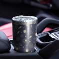 thumbnail image 4 of 30oz Dark Blue Moon Pattern Tumblers Stainless Steel Tumbler with Lid and Straw,Vacuum Insulated Double Wall Travel Tumbler Cups Mug with Cleaning Brush for Coffee,Tea, 4 of 7