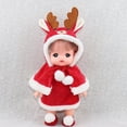 thumbnail image 2 of Ropa Trajes de Navidad para Muñeca de Bebé 9-11 pulgadas Hugo Conjunto completo Rojo Trajes de muñeca de moda, 2 of 10
