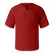 thumbnail image 4 of Men's Solid Color Pleated Quarter Sleeve Top Men's Retro V-Neck TopM, 4 of 5