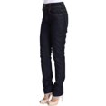 thumbnail image 2 of Galliano Blue Regular Fit Sequined Cotton Denim Jeans, 2 of 10