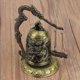 thumbnail image 2 of Campana de dragón vintage Afortunado pequeño tallado bronce dragón cerradura Bell chino Feng Shui ornamento artesanales coleccionables Sencillez, 2 of 5