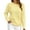 AW1-Yellow, variant on GBSYEWXS Sweaters For Women Yellow Crew Neck Long Sleeve Solid Color Casual Pullover Sweater