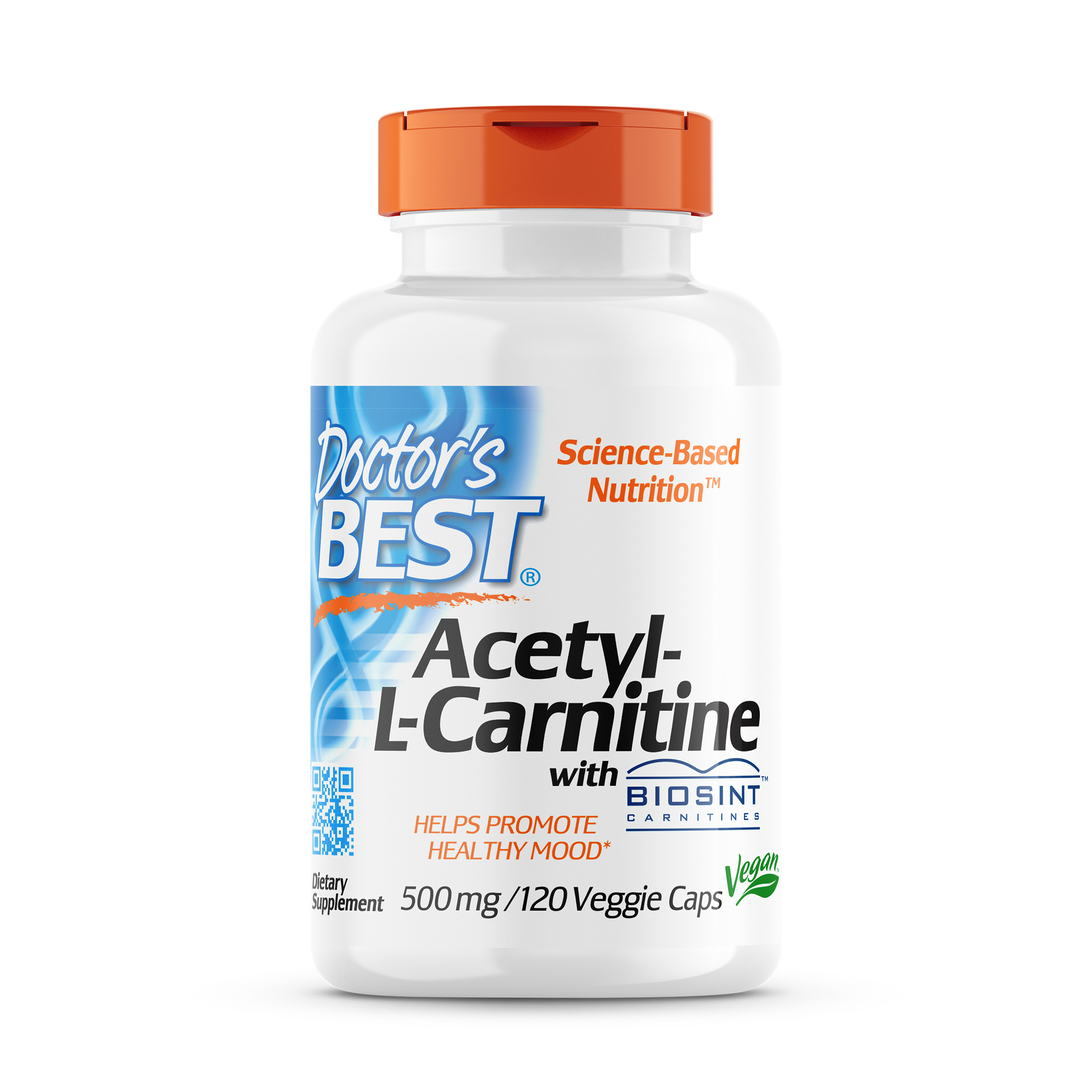 AcetylLCarnitine with Biosint Carnitines, 500 mg, 120 Veggie Caps