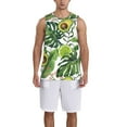 thumbnail image 6 of Rocae Watercolor Green Tropical for Men's Basketball Jersey Lightweight and Breathable Athletic Tank Top,Quick-Drying Sports Jersey Medium, 6 of 9