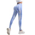 thumbnail image 2 of Womens Yoga Leggings Tie Dye Scrunch Elastic Sports Tights Lifting Workout Cycling High Waisted Soft Pants for Gym, 2 of 4
