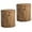 Light Oak set of 2, variant on MOALCOFER 16.5" Outdoor Side Table with Faux Wooden Grain,Hand-painted Accent Side Table