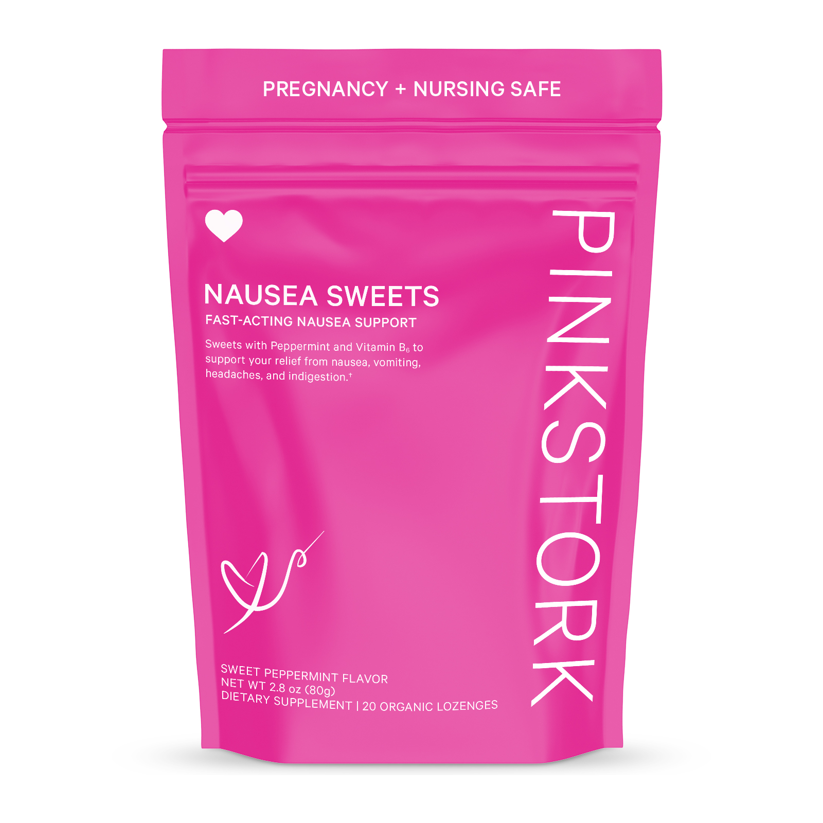Pink Stork Nausea Sweets Nausea Relief + Morning Sickness Relief for