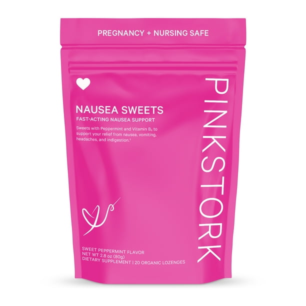 Pink Stork Nausea Sweets Nausea Relief + Morning Sickness Relief for