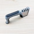 thumbnail image 1 of Zshan Knife Sharpener, Professional 4-Stage Manual Sharpener for Sharpening Kitchen Knives and Scissors with Cut Protection Gloves for Chef and Home - Gray, 1 of 5