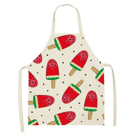 

Cream Women Kitchen Aprons Waterproof Barber Apron Cooking Oil-proof Cotton Linen Antifouling Chef Apron Unicorn Apron Kid
