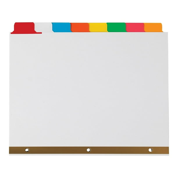 Staples Big Tab Write-On Paper Dividers 8-Tab Multicolor 4/PK (13511/ ...