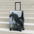 thumbnail image 6 of Fuzoiu Valley Gray Dragon Print Suitcase Cover,Washable Luggage Covers for Suitcase,Elastic Luggage Protector Cover,Scratch Resistant Travel Suitcase Covers-Large, 6 of 7