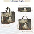 thumbnail image 6 of FORMRS Womens Corduroy Tote Bag Crossbody Shoulder Handbag with Pocket, Ghost in Strawberry Fields, 6 of 7