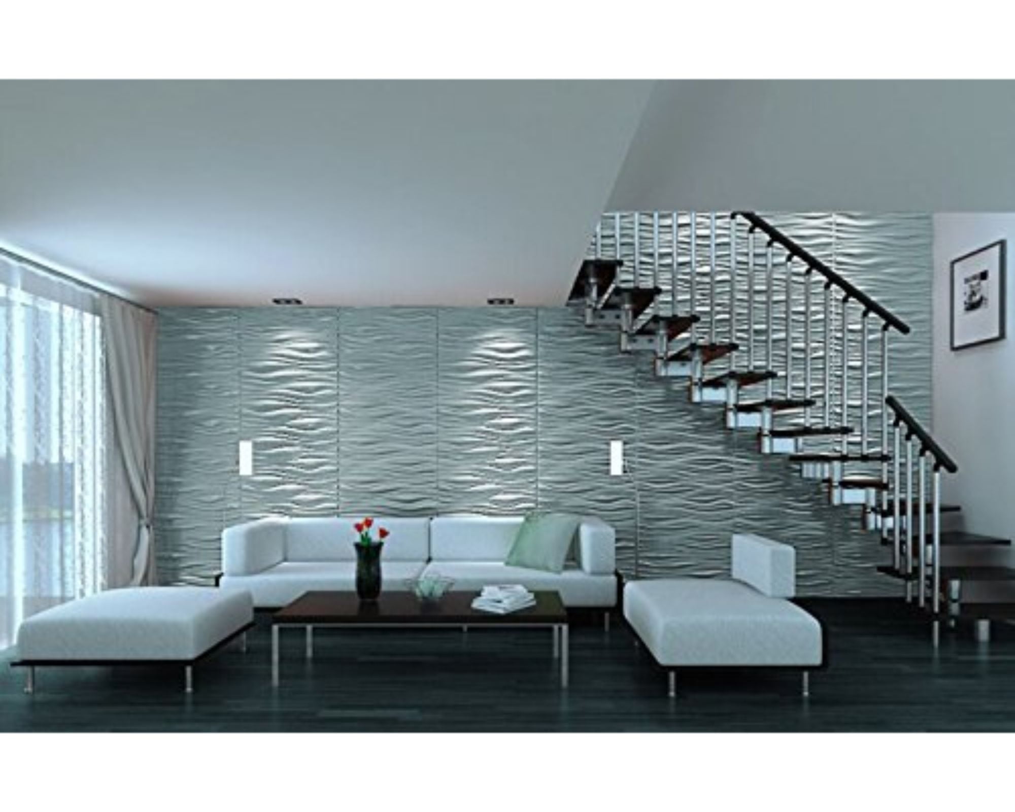 3D Decorative Wall Panels/Paintable Plant Fiber Design