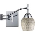 thumbnail image 2 of Celina 1-Light Swingarm Sconce In Polished Chrome And Silver Glass, 2 of 2