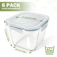 thumbnail image 3 of Recipientes de vidrio para sopa Susukkie de 940 ml (32 oz), paquete de 6 con tapas, 3 of 6