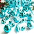 thumbnail image 3 of Bearachild Juego de adornos navideños duraderos y seguros de 30 piezas para decoraciones festivas duraderas Navidad Kits de decoración para fiestas oro rosa, 3 of 6