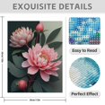 thumbnail image 3 of Diamond Art Kit for Adults, Realistic Dahlia Flower Print No.8 Diamond Painting for Adults Beginners, 5D DIY Diamond Art Painting Kits, Colorful Diamond Painting Craft for Home Decor 12x16, 3 of 7