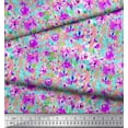 thumbnail image 3 of Soimoi Cotton Jersey Fabric Flower Watercolor Print Fabric by The Yard 58 Inch Wide, 3 of 3