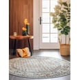 thumbnail image 4 of Unique Loom Aramis Collection Area Rug - Solal (3' 3" Round Multi/Cream), 4 of 10