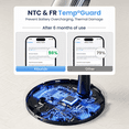 thumbnail image 3 of Oandys 2 Pack 15W Fast Magnetic Wireless Charger Stand, Charging Station, Compatible with 18/17/16/15/14/13/12 Series, Black, 3 of 7