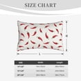 thumbnail image 6 of Bixox Chili Printed Pillow Protector,Super Soft Ideal for Home,Guests,Rentals - 20"x30", 6 of 8