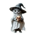 thumbnail image 2 of Witch Cat Acrylic Keychain Style B Cute Gothic-Themed Accessory, 2 of 9