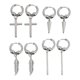 thumbnail image 1 of Pendientes de cruz, pendientes colgantes para mujeres y niñas, pendientes de alta calidad, joyería pulida., 1 of 5