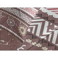 thumbnail image 4 of Ambesonne Zambia Quilted Bedspread Set 3 Pcs, Antique Traditional Boho, King Size, Dried Rose Yellow, 4 of 5