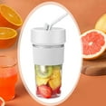 thumbnail image 1 of Licuadora eléctrica de vaso, exprimidor eléctrico, práctico exprimidor de jugos, mini licuadora de mano, licuadoras portátiles para gimnasio, Blanco, 1 of 8