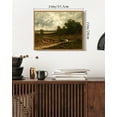 thumbnail image 5 of Drsoum Vintage Village Pathway Landscape Wall Art 11x14in Natural Framed Rustic Retro Countryside Scenery Prints Farmhouse Classic Decorations for Living Room Bedroom, 5 of 6