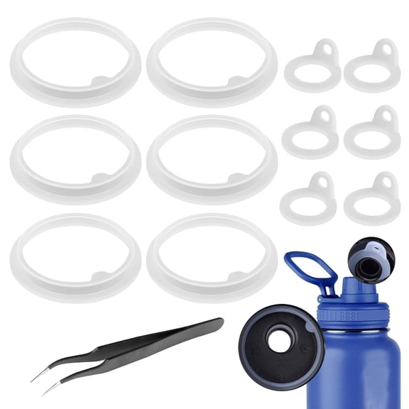 Deally 13 Pack Leak Proof Rubber O Ring Gaskets for Takeya Actives Spout Lids 18 to 40 oz Replacement Seals Not Compatible with Takeya Original Bottles
